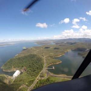 wivenhoe dam, helicopter flights brisbane