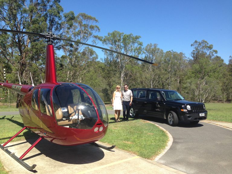 Romance, Wine Tour, Country Pubs, Brisbane Celebrity, Brisbane helicopters
